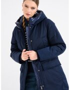 Tommy Hilfiger Geaca lunga cu buzunare cu clapa si gluga - Bleumarin