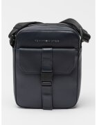 Tommy Hilfiger Geanta crossbody de piele ecologica cu catarama - Bleumarin