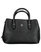 Tommy Hilfiger Geanta dama Emblem Satchel AW0AW15224 - Negru