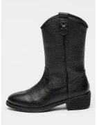 Tommy Hilfiger Ghete cowboy de piele - Negru