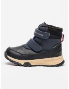 Tommy Hilfiger Ghete cu banda dubla velcro Tripletex® - Negru/Bleumarin