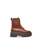 Tommy Hilfiger Ghete dama - 304439865 piele naturala - maro