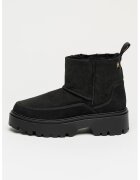 Tommy Hilfiger Ghete de iarna din piele intoarsa si blana shearling fara inchidere Real - Negru