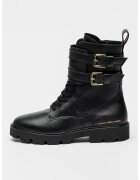 Tommy Hilfiger Ghete de piele cu catarama - Negru
