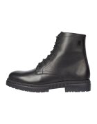 Tommy Hilfiger Ghete de piele cu siret si fermoar - Negru