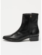 Tommy Hilfiger Ghete de piele cu toc masiv - Negru