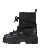 Tommy Hilfiger Ghete de piele si piele intoarsa - fara inchidere - cu toc masiv - Negru