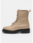 Tommy Hilfiger Ghete din piele cu benzi pull-on - Bej