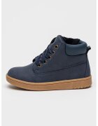 Tommy Hilfiger Ghete din piele ecologica cu fermoar - Albastru inchis