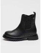 Tommy Hilfiger Ghete din piele ecologica cu segment elastic - Negru