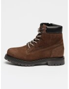 Tommy Hilfiger Ghete din piele intoarsa si piele - Maro cognac