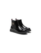 Tommy Hilfiger Ghete pentru fete - 304427459 - piele ecologica - negru
