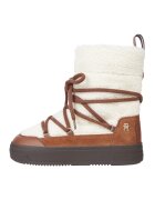 Tommy Hilfiger Ghete slip-on - Maro/Alb murdar