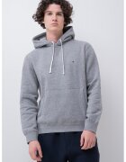 Tommy Hilfiger Hanorac cu buzunar kangaroo - Gri deschis melange