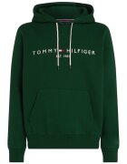 Tommy Hilfiger Hanorac cu buzunar kangaroo si logo - Verde inchis