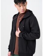 Tommy Hilfiger Hanorac cu fermoar si logo discret - Negru stins
