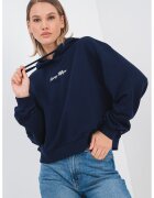 Tommy Hilfiger Hanorac cu imprimeu logo si maneci cazute - Bleumarin