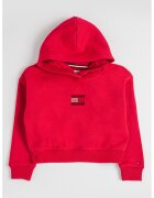 Tommy Hilfiger Hanorac din amestec de bumbac cu strasuri - Roz