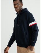 Tommy Hilfiger Hanorac din amestec de bumbac organic cu buzunare - Albastru ultramarin