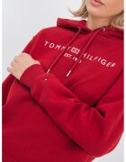 Tommy Hilfiger Hanorac lejer cu snur de ajustare si broderie logo - Rosu