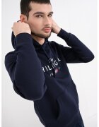 Tommy Hilfiger Hanorac slim-fit cu imprimeu logo - Bleumarin