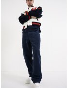 Tommy Hilfiger Jacheta bomber din amestec de lana - Alb murdar/Bleumarin