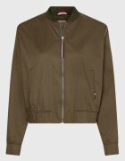 Tommy Hilfiger Jacheta bomber - Regular Fit - Bumbac - Verde militar - Verde