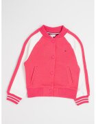 Tommy Hilfiger Jacheta cu logo pe partea din spate - Roz aprins/Alb murdar