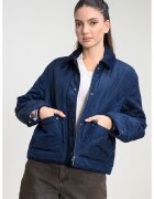 Tommy Hilfiger Jacheta matlasata cu buzunare supradimensionate cu clapa - Bleumarin