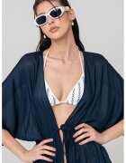 Tommy Hilfiger Kimono de plaja - din amestec de modal - Bleumarin