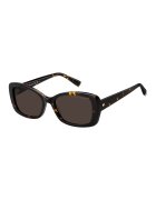 Tommy Hilfiger Ochelari de soare dreptunghiulari cu lentile uni - Negru/Galben