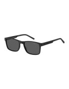 Tommy Hilfiger Ochelari de soare drepunghiulari cu logo - Negru