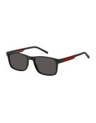 Tommy Hilfiger Ochelari de soare drepunghiulari cu logo - Rosu/Negru