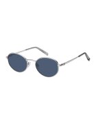 Tommy Hilfiger Ochelari de soare unisex ovali cu rama metalica - Gri
