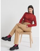 Tommy Hilfiger Pantaloni chino slim fit cu pensa frontala - Maro camel