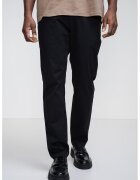 Tommy Hilfiger Pantaloni conici cu model uni - Negru
