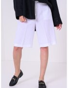 Tommy Hilfiger Pantaloni de in si lyocell cu buzunare - Alb