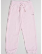 Tommy Hilfiger Pantaloni de trening din amestec de bumbac cu snur ajustabil - Roz pastel