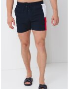 Tommy Hilfiger Pantaloni scurti de baie cu buzunare laterale - Alb/Rosu vermillion/Bleumarin