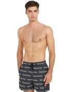 Tommy Hilfiger Pantaloni scurti de baie cu logo si talie ajustabila - Alb/Negru