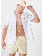Tommy Hilfiger Pantaloni scurti de baie cu model in dungi - Alb/Galben pai