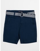 Tommy Hilfiger Pantaloni scurti tesuti cu o curea - Bleumarin