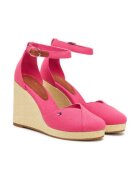 Tommy Hilfiger Pantofi dama - platforma - inchidere cu catarama - roz - textil -