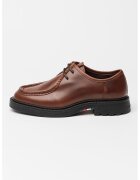 Tommy Hilfiger Pantofi din piele cu logo discret - Caramel