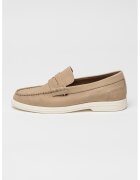 Tommy Hilfiger Pantofi loafer din piele intoarsa cu varf rotund - Maro nisip