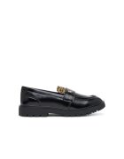 Tommy Hilfiger Pantofi pentru fete - piele ecologica - Negru