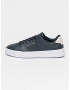 Tommy Hilfiger Pantofi sport Court din piele cu insertii din material sintetic - Albastru ultramarin