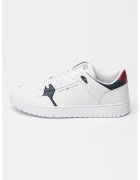 Tommy Hilfiger Pantofi sport cu insertii din piele Core Lite - Negru/Alb optic