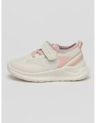 Tommy Hilfiger Pantofi sport cu velcro si insetii din plasa - Roz pastel/Alb murdar