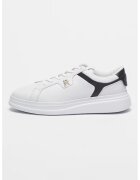 Tommy Hilfiger Pantofi sport de piele - Alb/Bleumarin